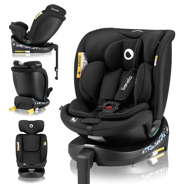 Lionelo Autosedačka NAVY I-SIZE 2024 BLACK ONYX
