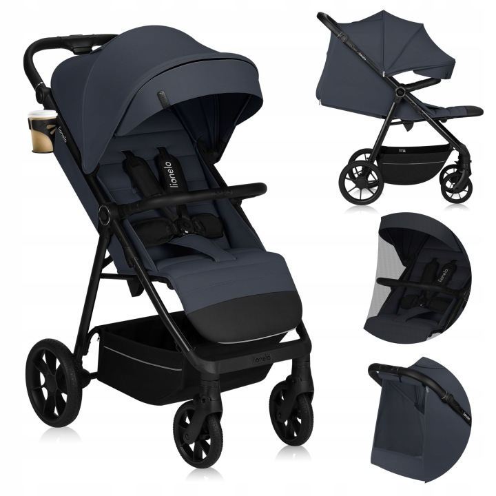 Lionelo dětský kočárek IVA 2025 GREY GRAPHITE Lionelo dětský kočárek IVA 2025 GREY GRAPHITE