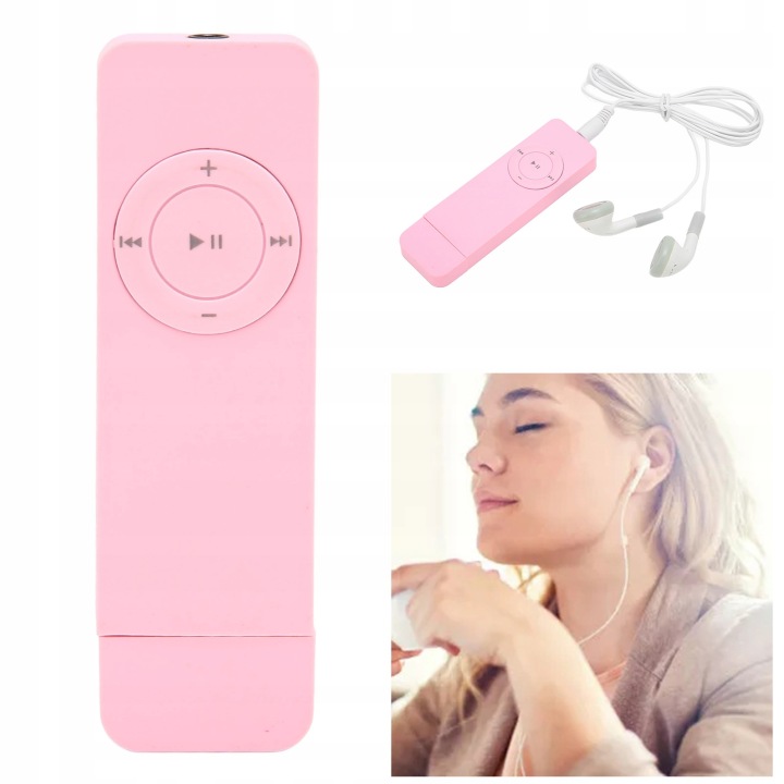 MINI MP3 PŘEHRÁVAČ 64 GB RŮŽOVÝ - Perfektní hodnocení