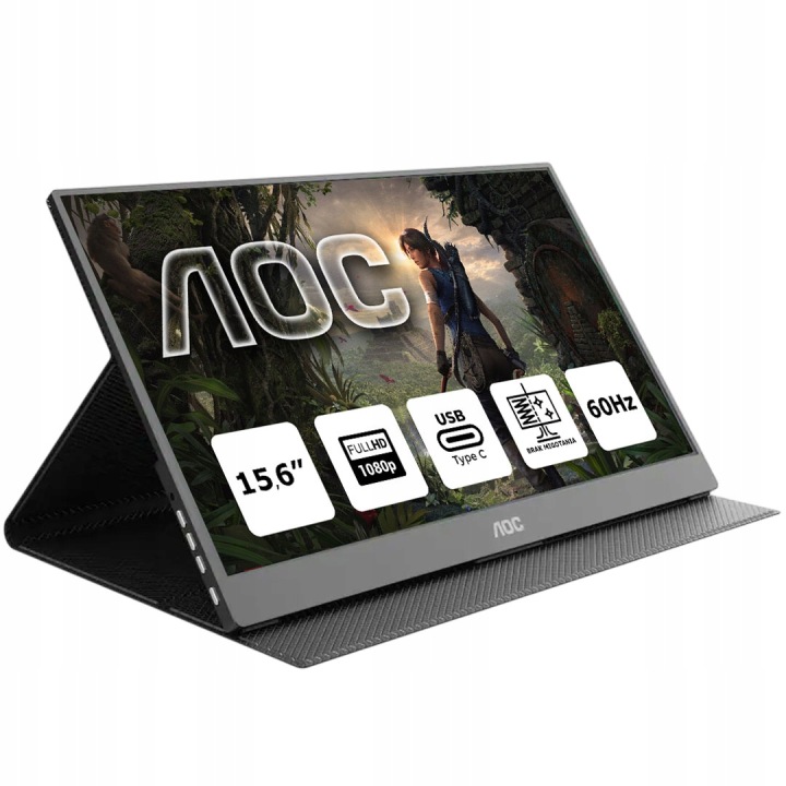 Monitor AOC 15,6 palců IPS FHD USB-C HDMI matný