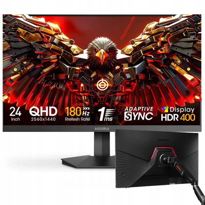 Monitor KOORUI G2421V 24" 2560 x 1440 px IPS / PLS