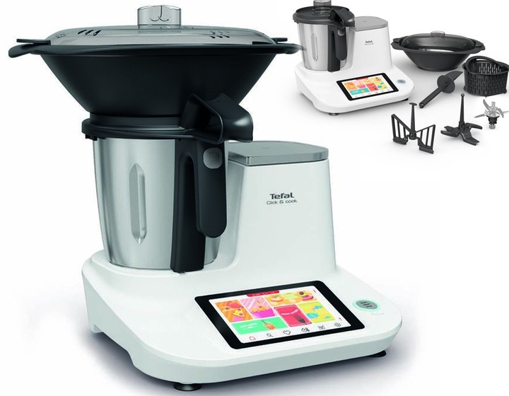 Multifunkční varný kuchyňský robot Tefal Click & Cook FE506130 Bílá Multifunkční varný kuchyňský robot Tefal Click & Cook FE506130 Bílá