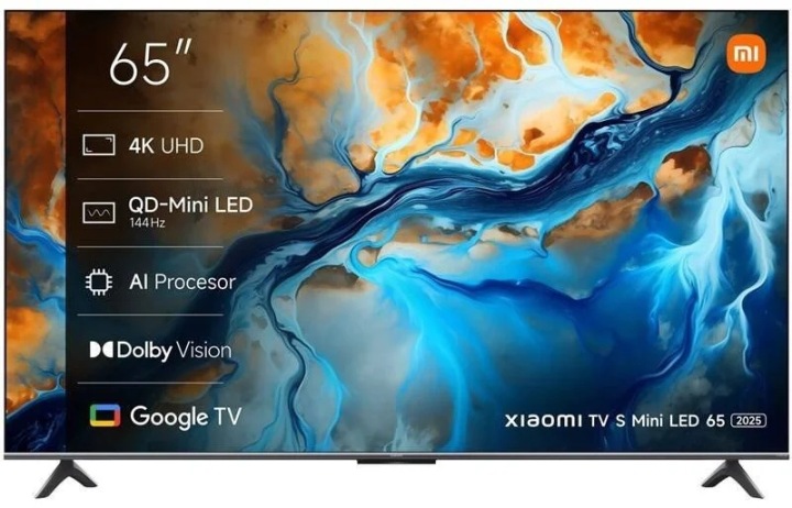 Mini LED Televize Xiaomi Model TV S MINI 65 2025 65" 4K UHD stříbrná