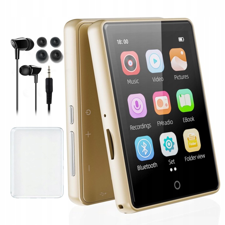 MP3 Přehrávač Pinhui Přenosný Mini MP3 Přehrávač, Pro Běhání černý 64 GB