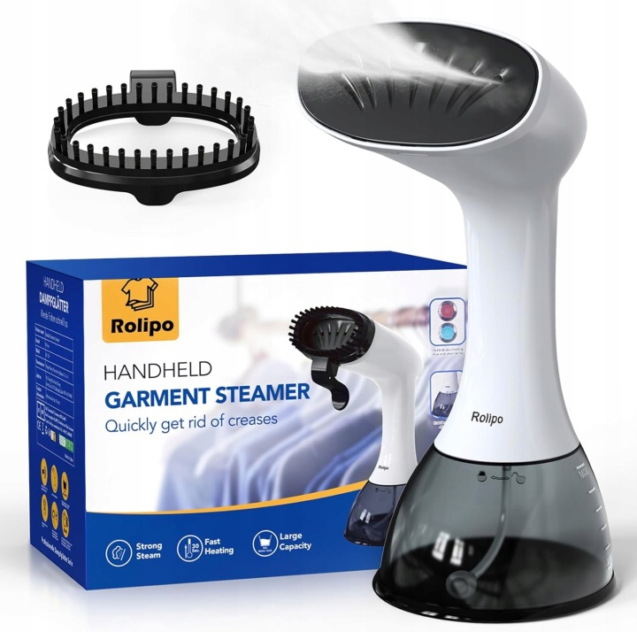 Napařovač oděvů Steamer 1640W 400ml Silná pára Vertikální Rolipo