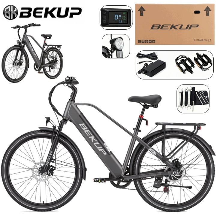 Nové Elektrokolo Pánské/dámské BEKUP V2 250W 36V 75km Dosah Shimano (do 15000 Kč) - Perfektní hodnocení