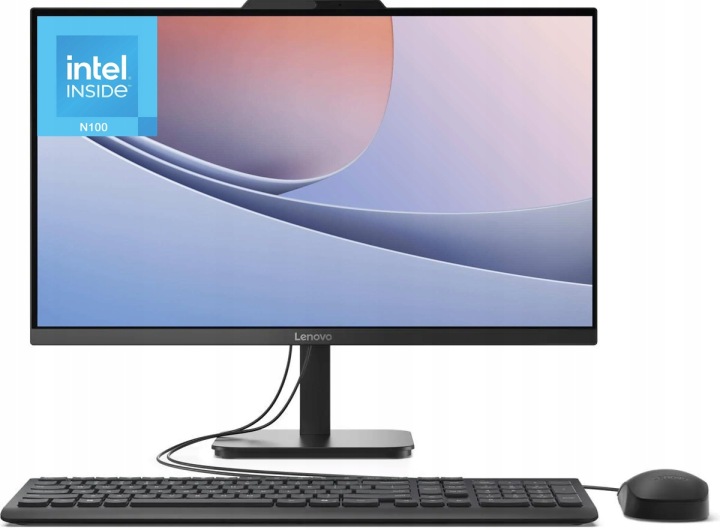 Počítač Lenovo AiO IdeaCentre V100 23,8" FHD, procesor Intel N100, 8GB RAM, SSD 256GB - Skvělé recenze