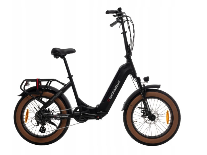 Rower elektryczny 20" Germina FAT BIKE 250W składak 36V e-bike 13,2ah