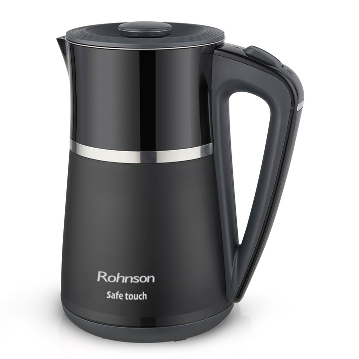 Rychlovarná konvice Rohnson R-7534 Safe Touch 2200 W 1,7 l černá Rychlovarná konvice Rohnson R-7534 Safe Touch 2200 W 1,7 l černá