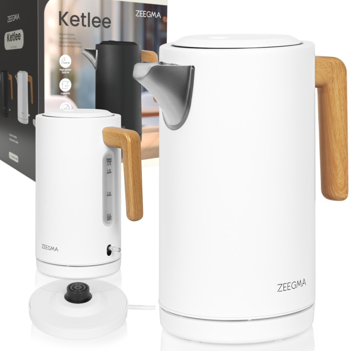 Rychlovarná konvice Zeegma ZE-KETLEE WHITE WOOD 2200 W 1,7 l bílá