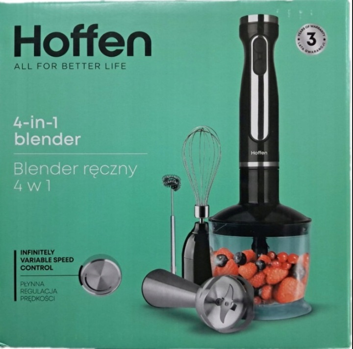 Ruční mixér 3v1 Hoffen černý