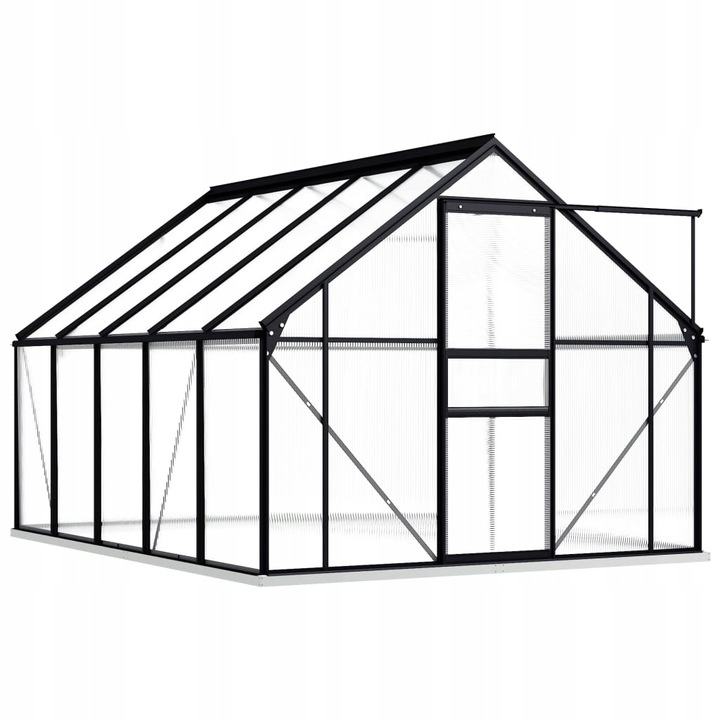 Skleník VidaXL 1,9 x 3,1 m x 202 cm
