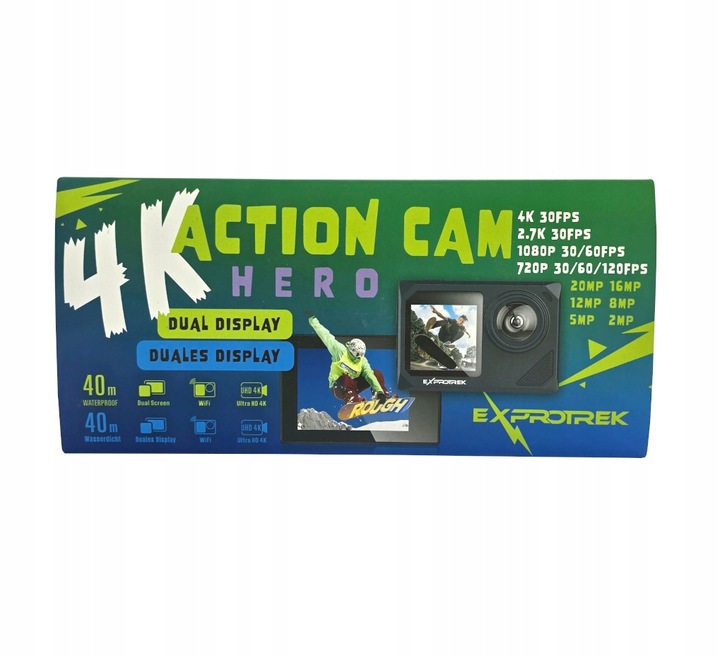 Sportovní kamera EXPROTREK 4K UHD