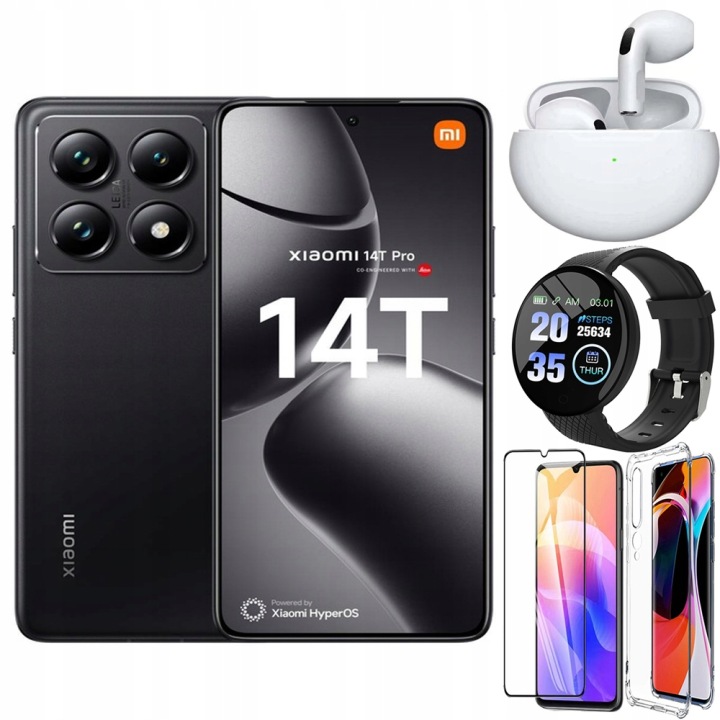Smartphone mobilní telefon Xiaomi 14T Pro 12 GB / 512 GB 5G černý
