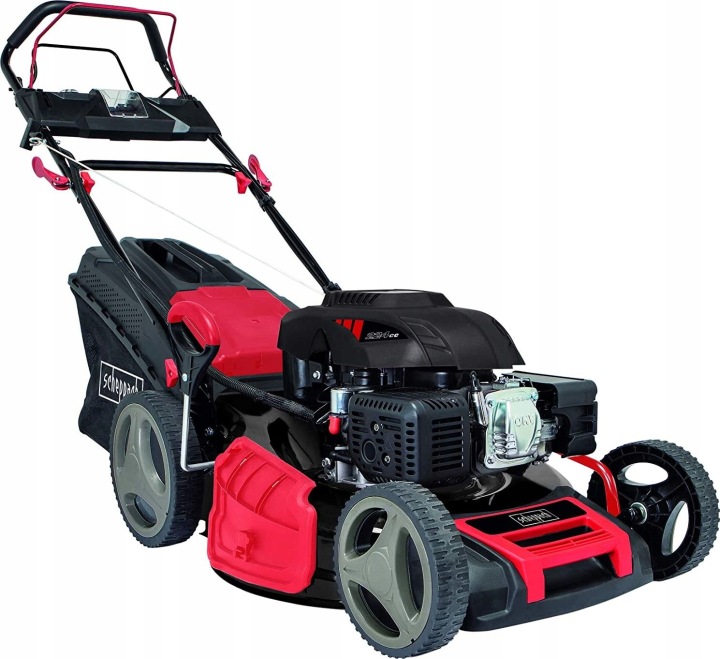 Scheppach Benzínová sekačka 6 HP 53 cm s pohonem kol a košem 65 l Scheppach Benzínová sekačka 6 HP 53 cm s pohonem kol a košem 65 l