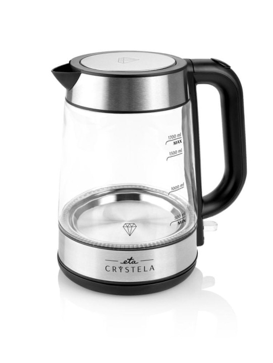SKLENĚNÁ RYCHLOVARNÁ KONVICE 2200W 1,7L sklo ETA Crystela ETA615390000 - Výborné zkušenosti