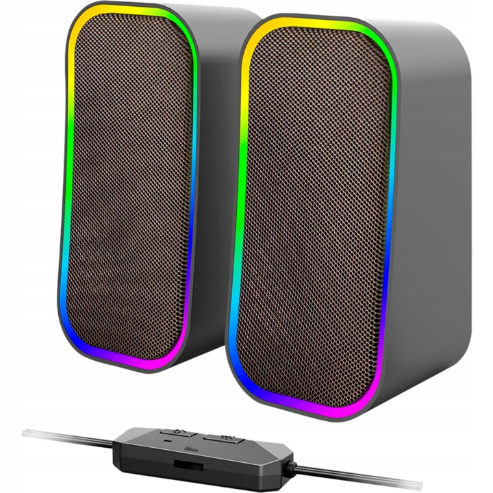 Sada reproduktorů 2.0 SpeedLink TOKEN RGB Gaming Stereo Speaker 12 W černá