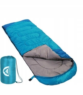 TURISTICKÝ SPACÍ PYTEL 3-SEZÓNNÍ SWTMERRY MODRÝ 86,6L 200x75cm