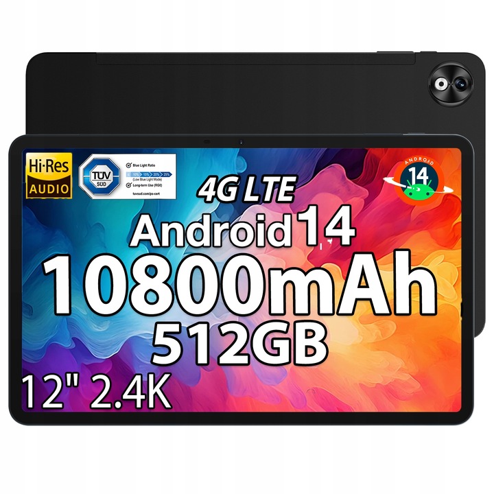 Tablet DOOGEE T40 Pro 12" 20 GB / 512 GB černý