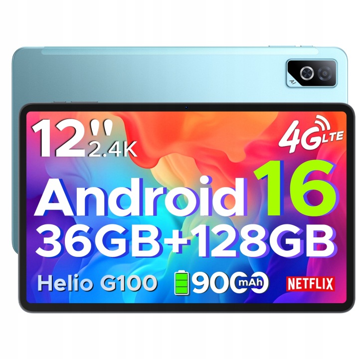 Tablet DOOGEE TABG6PRO 12" 8 GB / 128 GB černý