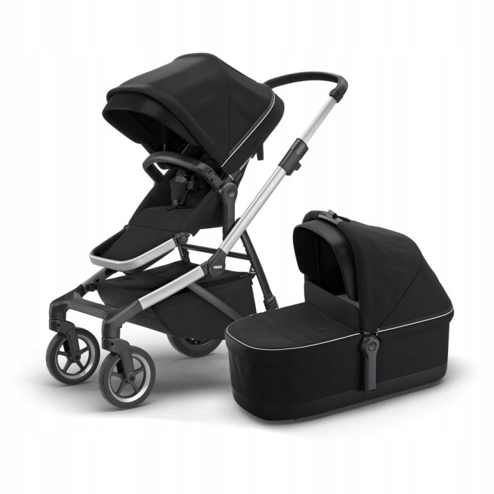 Kočárek THULE SLEEK MIDNIGHT BLACK S KORBIČKOU  - Perfektní hodnocení