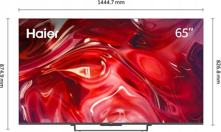 Televize HAIER H65S85GUX 65" QLED 4K, 120Hz DLG, Google TV, Dolby Vision