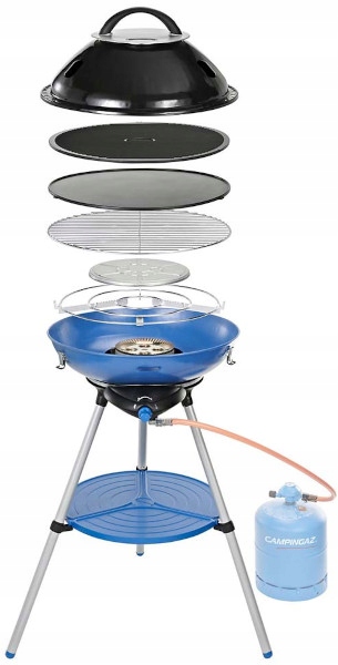 Turistický plynový gril Campingaz Party Grill 600 R 5v1 s teploměrem 