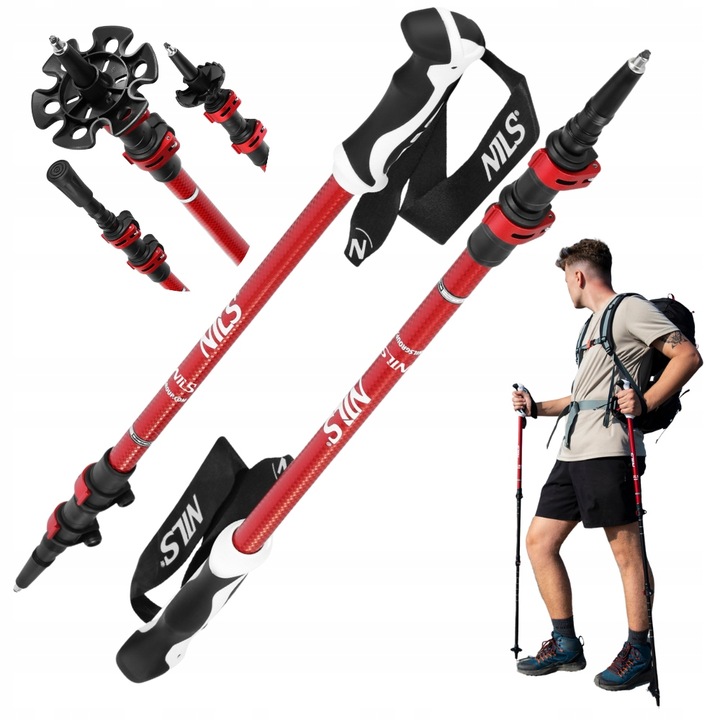 Trekkingové hole Nastavitelné hole Nordic Walking pro chůzi po horách