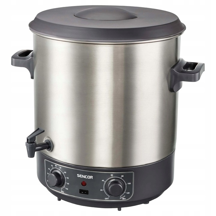 Zavařovací hrnec SENCOR SPP 2200SS 27 l stříbrný/šedý 1800 W Zavařovací hrnec SENCOR SPP 2200SS 27 l stříbrný/šedý 1800 W