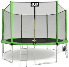 Aga SPORT PRO Trampolína 430 cm světle zelená