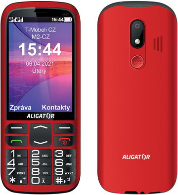 Mobilní telefon Aligator A830 Senior červený (do 5000 Kč) Mobilní telefon Aligator A830 Senior červený (do 5000 Kč)
