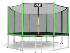 Aga SPORT PRO Trampolína 366 cm světle zelená