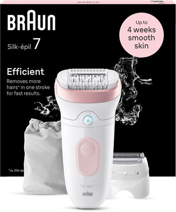 Braun Silk·épil 7 7-030, Bílý/Růžový