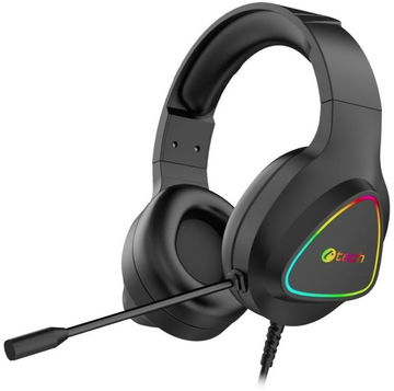 Sluchátka C-TECH Midas GHS-17BK, RGB, černá (do 1000 Kč) Sluchátka C-TECH Midas GHS-17BK, RGB, černá (do 1000 Kč)