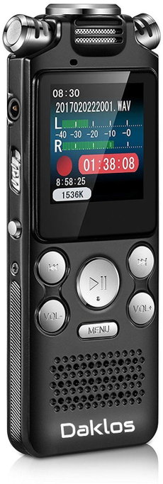 DAKLOS Profesionální diktafon TOTEM 128 GB, hlasový záznamník, nahrávání hlasu DAKLOS Profesionální diktafon TOTEM 128 GB, hlasový záznamník, nahrávání hlasu