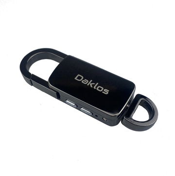 Daklos Odolný diktafon a MP3 přehrávač SPYKEY 8 GB kovový s karabinou černý - Hvězda srovnání
