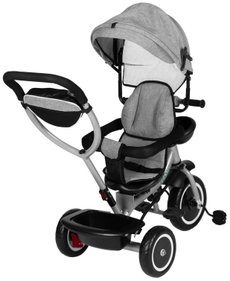 ECOTOYS WQL-066 Kočárek tříkolka s otočným sedátkem 360°, 2v1, šedý