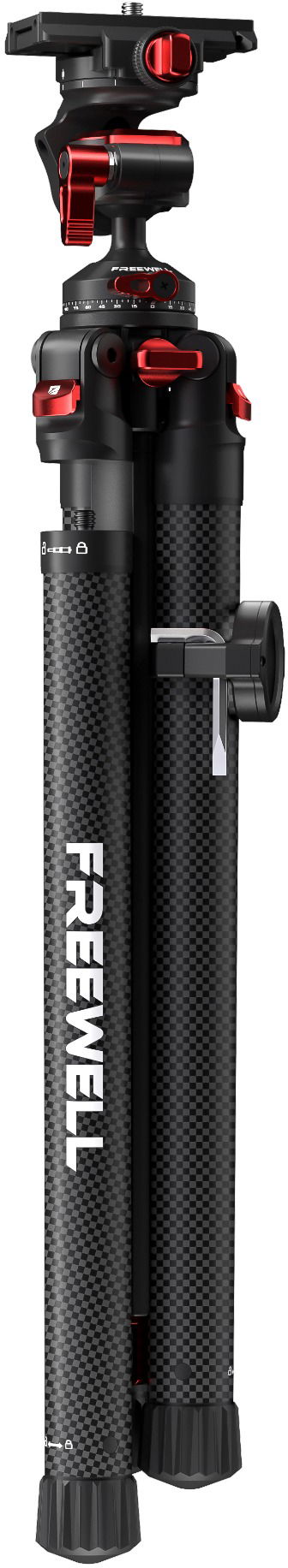 FREEWELL Carbon Fiber Real Travel Tripod