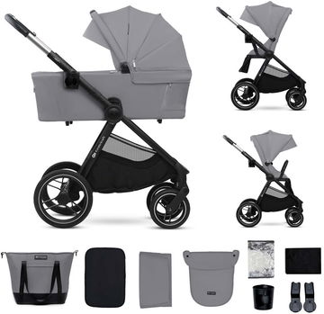 Kočárek Kinderkraft Nea 2 2v1 Platinum Grey Kočárek Kinderkraft Nea 2 2v1 Platinum Grey