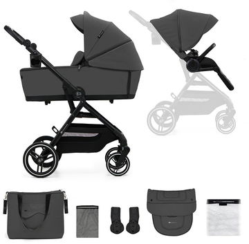 Kočárek Kinderkraft Select 2 v 1 Yoxi Moonlight Grey