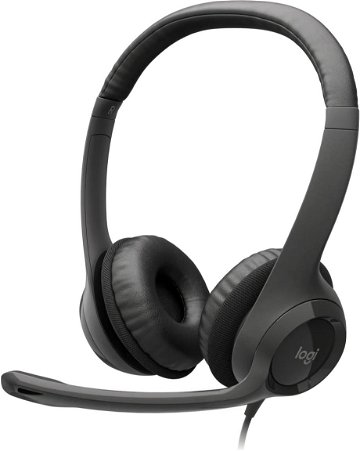 Logitech USB Headset H390 černý