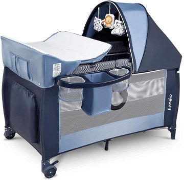 Lionelo postýlka Sven Plus Blue Navy