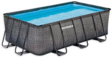 MARIMEX Bazén s konstrukcí FLORIDA PREMIUM bez příslušenství 2,15 x 4 x 1,2m - motiv RATAN MARIMEX Bazén s konstrukcí FLORIDA PREMIUM bez příslušenství 2,15 x 4 x 1,2m - motiv RATAN