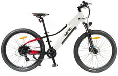 Elektrokolo Olpran 26" E-MTB Pluma bílá/černá/červená Elektrokolo Olpran 26" E-MTB Pluma bílá/černá/červená