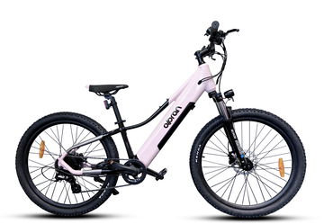 Olpran elektrokolo 26" E-MTB Pluma růžová/černá/šedá