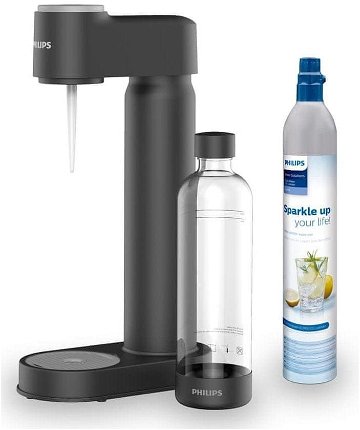 Philips Lite ADD4901BK, s CO2 bombičkou, černá