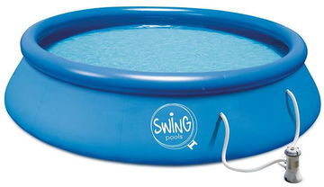 POLYGROUP Bazén nafukovací Swing s kartušovou filtrací 12V 2,44 × 0,76 m POLYGROUP Bazén nafukovací Swing s kartušovou filtrací 12V 2,44 × 0,76 m