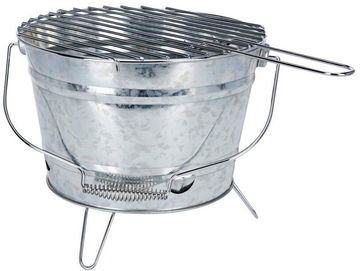 PROGARDEN Gril přenosný zinkovaný kbelík 27 cm PROGARDEN Gril přenosný zinkovaný kbelík 27 cm