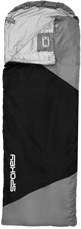 Spací pytel Spokey Ultralight 600 mumie/deka, 7°C, černo-šedý