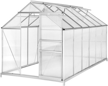 TECTAKE Skleník, polykarbonát, 375 x 185 x 195cm - Skvělé recenze